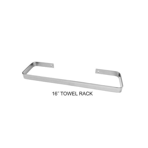 Heat Storm Fixture Mounted Metal Towel Rack, 16 in., Silver HS-Towel-16
